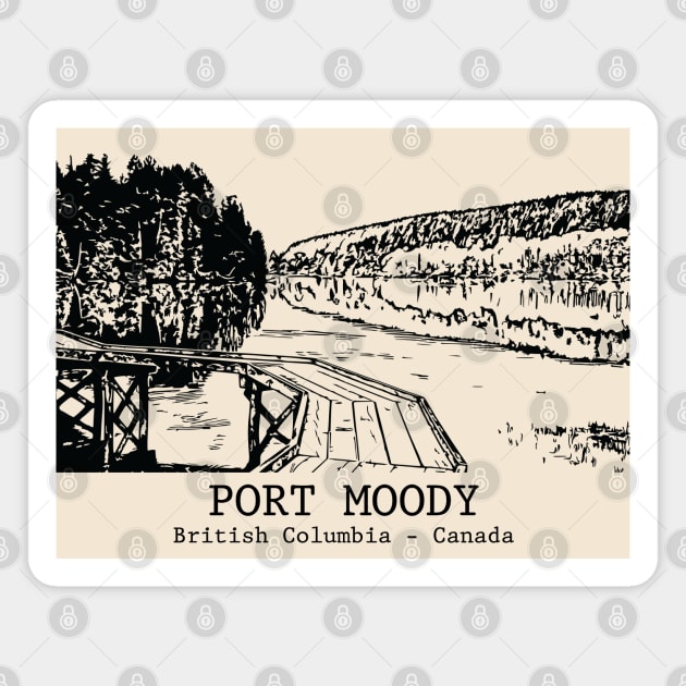 Port Moody - British Columbia Magnet by Lakeric